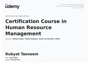 Certification Course in Human Resource Management